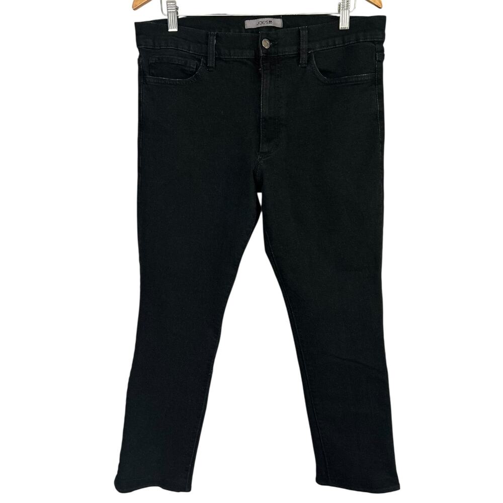 Joe’s Jeans Black Denim Straight Leg Jeans Size 36 Classic Dark Wash